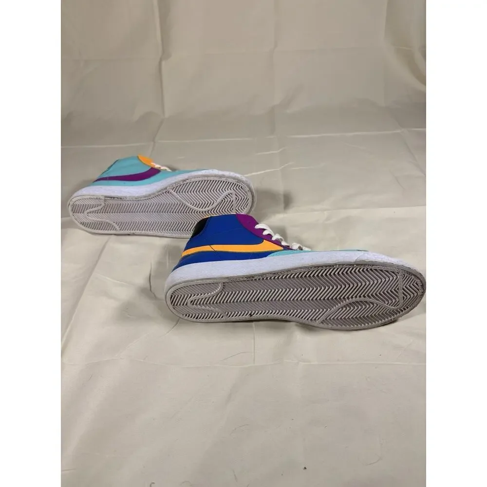 Nike Blazer Mid GS Multicolor Leather Mid Top Sneakers US 7Y CZ9441-400 size 7Y